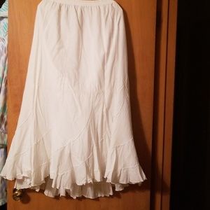 White Flowing Skirt